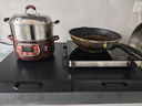 Cmdieip德国凯盟电陶炉电磁炉 家用炒菜火锅煮茶3500W大功率新型电炒锅 电磁炉锅一体全套 围炉煮茶套装 黑晶板七环火【配烤盘】 实拍图
