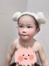 马博士儿童浴帽羊角帽女童宝宝洗头洗澡干发帽吸水包头巾 实拍图