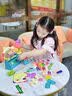企驭儿童过家家玩具女孩子彩泥冰淇淋机手工DIY橡皮泥模具生日礼物 84件【桌布+围裙+收纳袋】36彩泥 实拍图