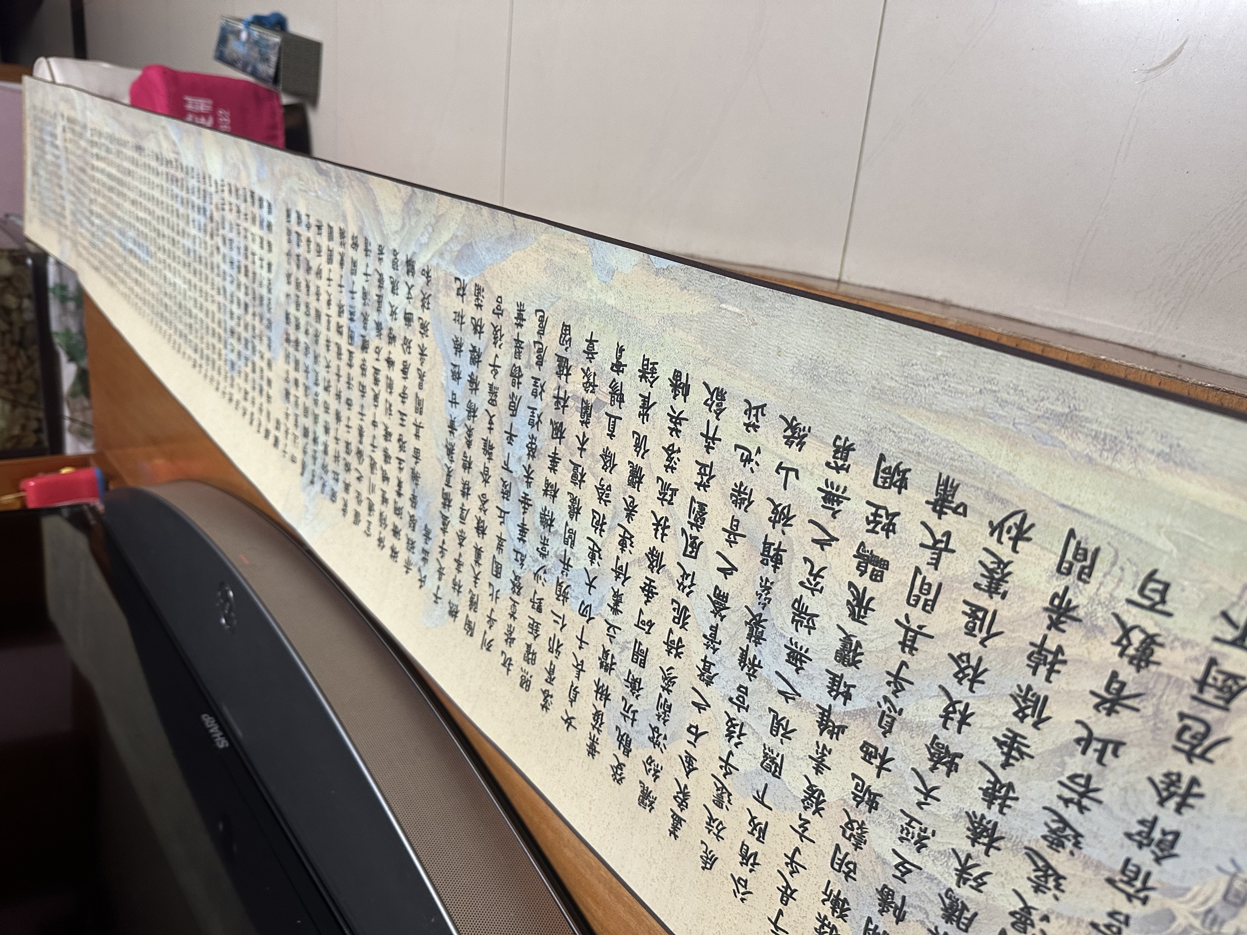 善琏湖笔上林赋全篇5米卷轴长卷字毛笔帖临摹初学者描红宣纸生日礼物七夕情人节礼物送女友男友  实拍图