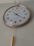 康巴丝（Compas）挂钟客厅摆钟创意时钟 卧室石英钟表挂墙 C3245 白色 36cm直径 实拍图