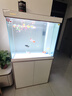 森森（SUNSUN）大型鱼缸底过滤水族箱客厅家用落地玻璃生态金鱼缸 【实时温显+灯控】珍珠白 0.8米长35cm宽 实拍图