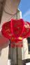 2026元宵新年灯笼七彩旋转led走马灯阳台吊灯大门口春节乔迁福字 豪华全闪流水款（一对） 100#直径60厘米（适合3米大门） 实拍图
