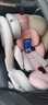 Heekin德国 儿童安全座椅汽车用0-4-12岁婴儿宝宝360度旋转ISOFIX硬接口 尊享粉(遮阳棚+上拉带+侧保护) 实拍图
