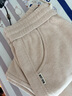 拉夏贝尔人字纹毛呢弯刀阔腿裤女秋冬新款梧桐香蕉裤 燕麦色【小个子】 M 实拍图