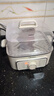 美的（Midea）电蒸锅电煮锅电火锅多功能锅家用电炒锅蒸蛋器蒸包子锅电热锅10.8升三层大容量多用途锅ZGE2323Z02 实拍图