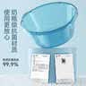 洗澡盆家用特大号洗脸盆加厚宝宝婴幼儿塑料浴盆洗被子洗衣洗脚盆 56CM升级高透灰【加大加深】 无规格 实拍图