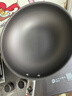 康巴赫（KOBACH）真钛0涂层抗菌炒锅无涂层不粘锅316L不锈钢炒菜锅电磁炉燃气通用 实拍图