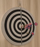 新动力飞镖盘套装比赛金属支架双面植绒18寸飞镖靶XD0118内含6支飞镖 实拍图