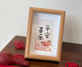 金隆兴6寸木质相框摆台原木色挂墙相片画框装裱结婚宝宝照片墙新年礼物 实拍图