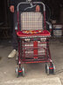 立道老人老年人推车可推可坐助力行走器可座手推车轻便可折叠老年代步 【新升级手刹+驻刹】可折叠酒红色四轮推车手扶椅K1 实拍图