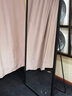 伯仑 简约穿衣镜落地全身镜服装店试衣镜家用防爆壁挂镜子卧室衣橱镜 【防爆】黑色 【带支架】80*180cm 实拍图