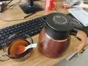 雅集小胖福焖茶壶1100ml咖啡色保温壶家用水壶不锈钢白茶水分离闷泡壶 实拍图