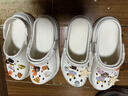 名创优品（MINISO）洞洞鞋男女夏季外穿凉鞋防滑厚底踩屎感包头凉拖鞋 白色+海洋星星 实拍图