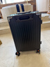 狄斯顿保罗  铝框行李箱男女新款拉杆箱万向轮拉杆箱大容量旅行箱登机密码箱 商务黑-加厚合金框【箱体可坐人】 20英寸 实拍图