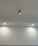 爱斯兰射灯明装筒灯客厅卧室过道走廊防眩LED洗墙灯照画可调角度灯具 【明装款】白色7W(美国科锐） 暖光 实拍图