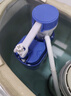 海立马桶水箱配件老式抽水坐便器厕所蹲坑ABS进水阀20-32cm通用SJ02蓝 实拍图