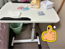 甄严选 可移动电脑桌升降床边桌床上学习桌办公懒人书桌简易折叠小桌子 【双面板】暖白色（40+20）*40CM 实拍图