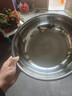 【不锈钢】和面盆厨房烘焙家用火锅盆洗菜打蛋汤锅盆醒面盆料理盆 32cm【热卖款】不锈钢 和面盆 实拍图