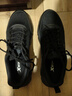 特步男鞋跑步鞋新款冬季厚底旅游透气轻便皮网面休闲运动鞋慢跑鞋子男 黑色-(网面) 42 实拍图