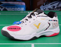 威克多（VICTOR）胜利羽毛球鞋龙透气缓震包裹运动男女鞋P9200TD巭-亮白/深青44码 实拍图