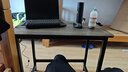 煜柠苑 电脑桌台式家用简约卧室长条桌学生写字学习桌子书台桌办公大桌 加固升级-黑架灰橡木-80*50高74 实拍图