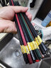 裕行合金筷子防霉防滑耐高温 创意日式尖头筷子餐具套装 5彩合金筷 实拍图