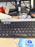 罗技（Logitech）时尚系列 K380 键盘 蓝牙办公键盘 无线键盘 女友 便携超薄键盘 笔记本键盘 黑灰色 实拍图