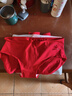 都市丽人内裤女纯棉舒适简约本命年新年红色短裤头中腰女士内裤4条3KHA05 实拍图