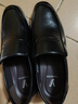 意尔康皮鞋秋季商务休闲套脚皮鞋舒适牛皮中老年爸爸鞋 97689W 黑色 40 实拍图