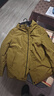 Navigare意大利小帆船男士连帽羽绒服冬季防风休闲男装防泼水时尚高端外套 土黄 XL /52 实拍图