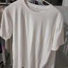 MARKLESS【安心品质】纯棉亲肤T恤男士纯色短袖打底衫5630 云峰白 L 实拍图