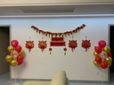 仕彩 乔迁之喜彩条装饰搬新家新居入宅布置室内客厅墙面拉花挂饰 C款 实拍图