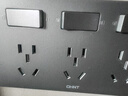 正泰（CHNT）86型扩展插座暗装厨房多孔转换器多功能多孔无线轨道插座 灰色 实拍图
