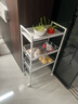 溢彩年华 厨房置物架小推车落地移动零食架子客厅卫生间储物收纳架1060WH 实拍图
