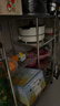 帅仕厨房蔬菜置物架落地多功能微波炉烤箱锅具收纳架菜篮水果零食推车 【加厚304不锈钢】80长3网4板丨深度32cm 实拍图