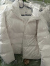优衣库女装无缝羽绒短茄克/外套夹克478578 00 白色 M /160/84A 实拍图