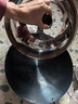 荣事达（Royalstar）章丘手工锻打铁锅圆底老式炒锅无涂层不粘炒菜锅燃气灶带盖36cm 实拍图