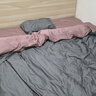 京东京造 植素超柔贡缎 60支长绒棉A类纯棉床单床上四件套 1.8米床 晨雾灰 实拍图