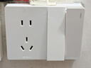 公牛（BULL）明装大板开关插座 G59系列 二开双控五孔插座  G59E424 实拍图