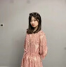 罗蒙（ROMON）  印花雪纺连衣裙女夏季2026新款气质宽松收腰显瘦V领洋气法式裙 红色 XL 115-130斤 实拍图
