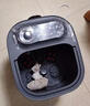 美的（Midea）泡脚桶杀菌洗脚盆加热暖脚电动按摩保暖足浴盆泡小腿可拆洗情人节礼物生日送男女友ZL2雅致灰 实拍图