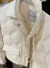 太平鸟女装羽绒服轻薄多巴胺无胆衬衫羽绒休闲外套短款 米白色 L 实拍图