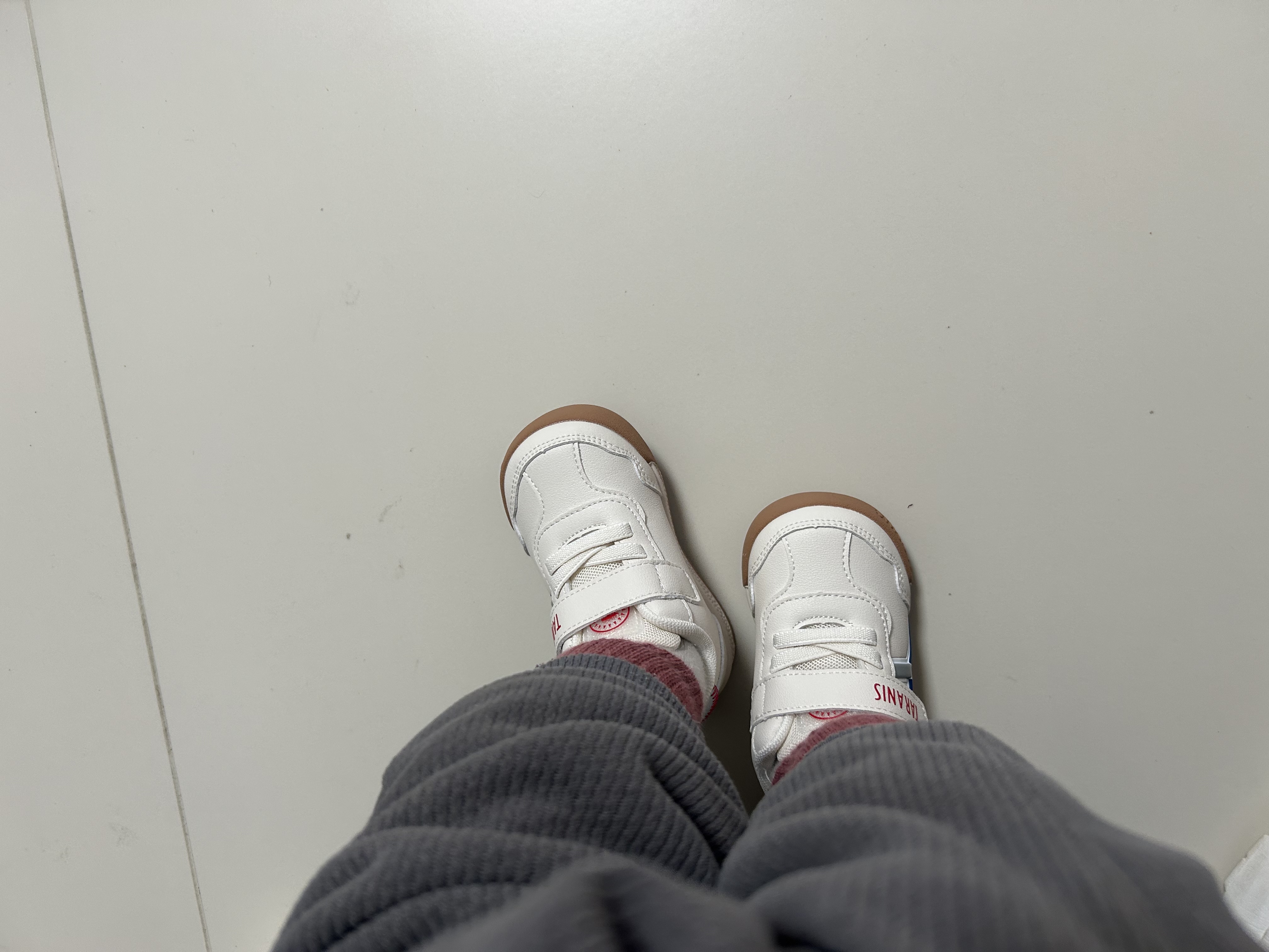 泰兰尼斯春季学步鞋男宝宝鞋子女童婴儿鞋透气软底机能鞋白/蓝（超纤）18 实拍图