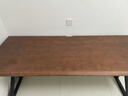 韵他实木电脑桌电竞桌台式书桌简约现代家用卧室写字桌双人办公桌子 黑胡桃色+黑腿 180*70*75cm【30MM超厚桌面】 实拍图