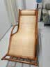 罗森（LUOSEN）天然真藤编躺椅成人摇摇椅 懒人休闲阳台老人午睡椅 黄棕色藤席款 实拍图