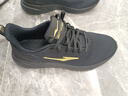 鸿星尔克跑步鞋春季透气男鞋轻便网面通勤休闲跑鞋户外慢跑运动鞋子经典款 正黑/国王金-2123【网面透气】 41 实拍图