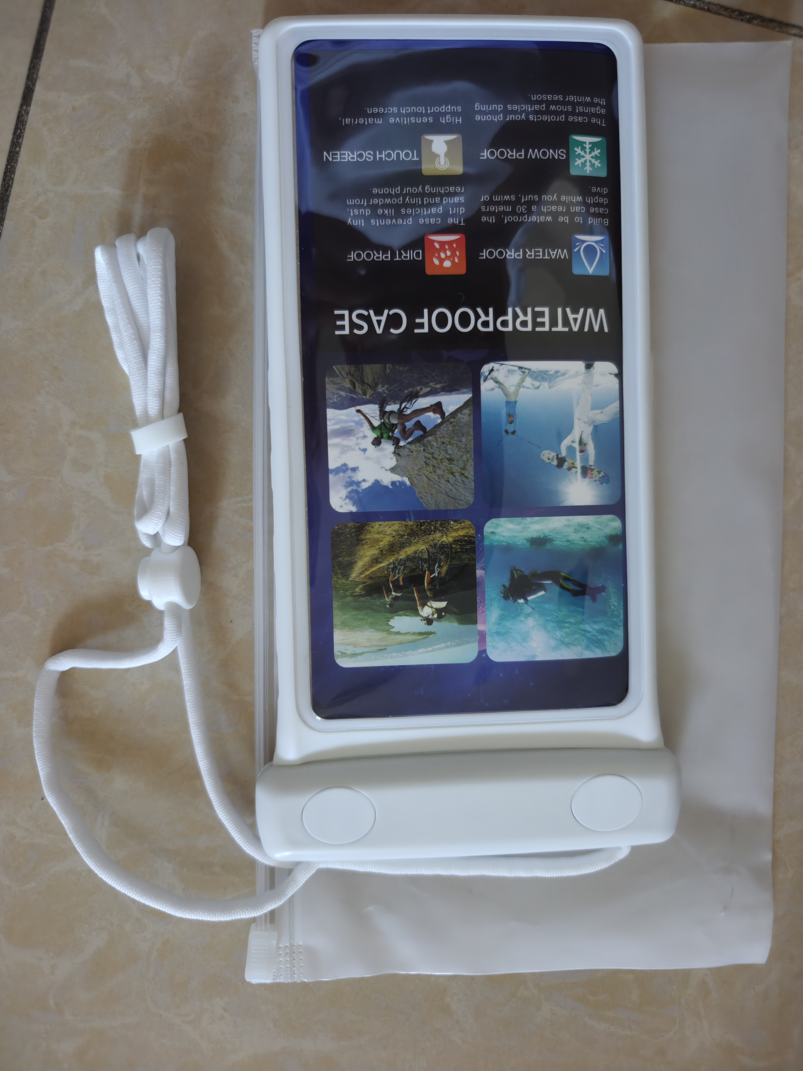 WELLHOUSE手机防水袋触屏立体防水套游泳温泉拍照潜水软胶袋 夏季专用 实拍图