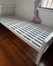 科虎【顺丰入户】床铁艺床双人床家用单人铁架床简约出租房铁床 白色高头高尾【加粗加厚】 1.2*2.0m【稳固无异响】 实拍图