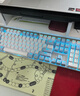 达尔优（dareu）EK815机械合金版键盘 有线键盘 电竞游戏键盘 多键无冲108键单光 女生  白色蓝色 红轴 实拍图